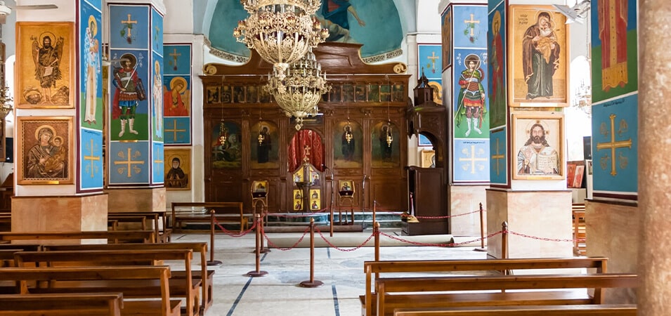 The Greek Orthodox Basilica of Saint George in Madaba