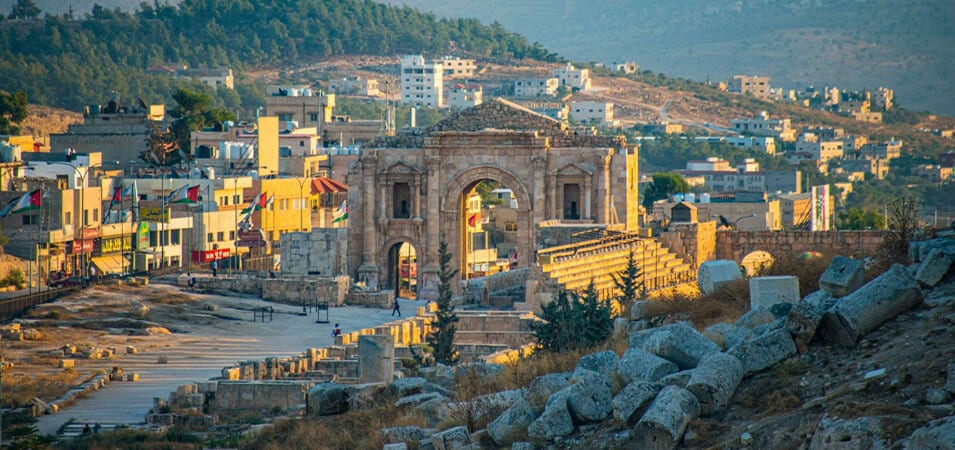 The Arch of Hadrian in Jerash