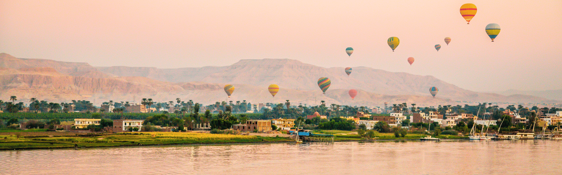 Hot air Balloon in Luxor, Egypt